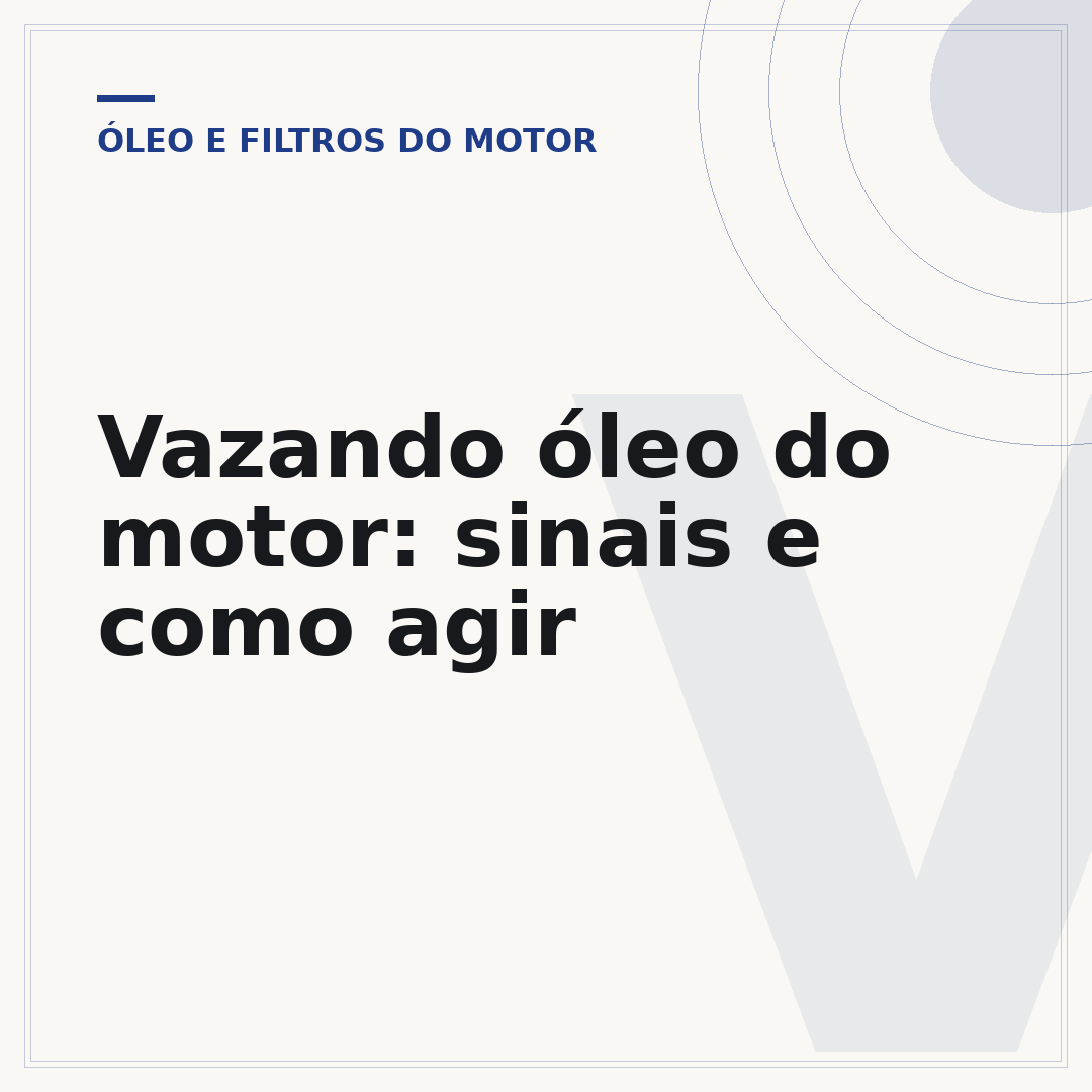 Vazando óleo do motor: sinais e como agir