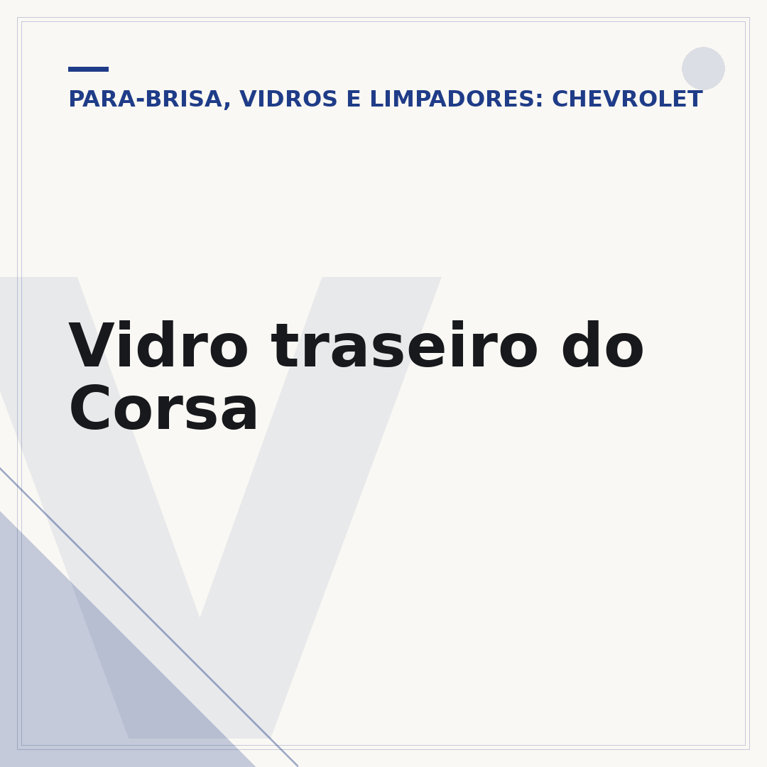 Vidro traseiro do Corsa