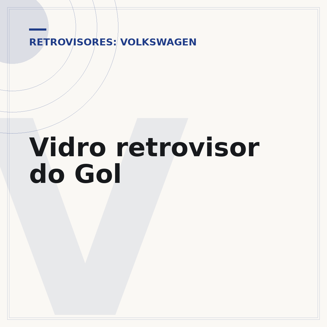 Vidro retrovisor do Gol
