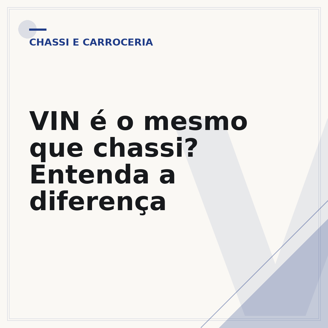 VIN é o mesmo que chassi? Entenda a diferença