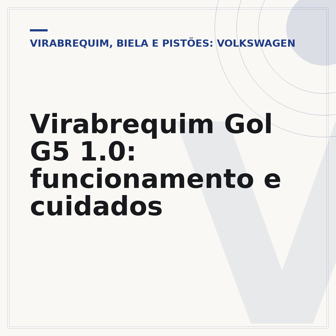 Virabrequim Gol G5 1.0: funcionamento e cuidados