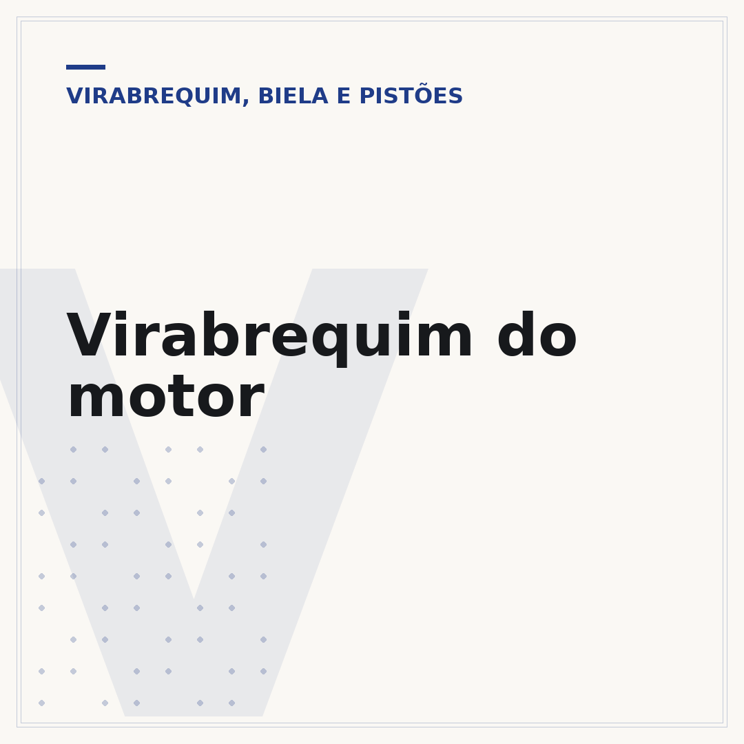 Virabrequim do motor
