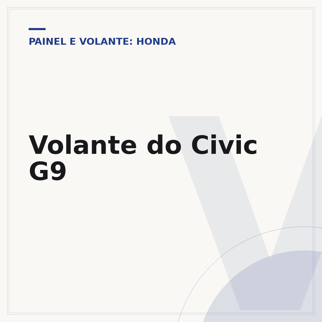 Volante do Civic G9