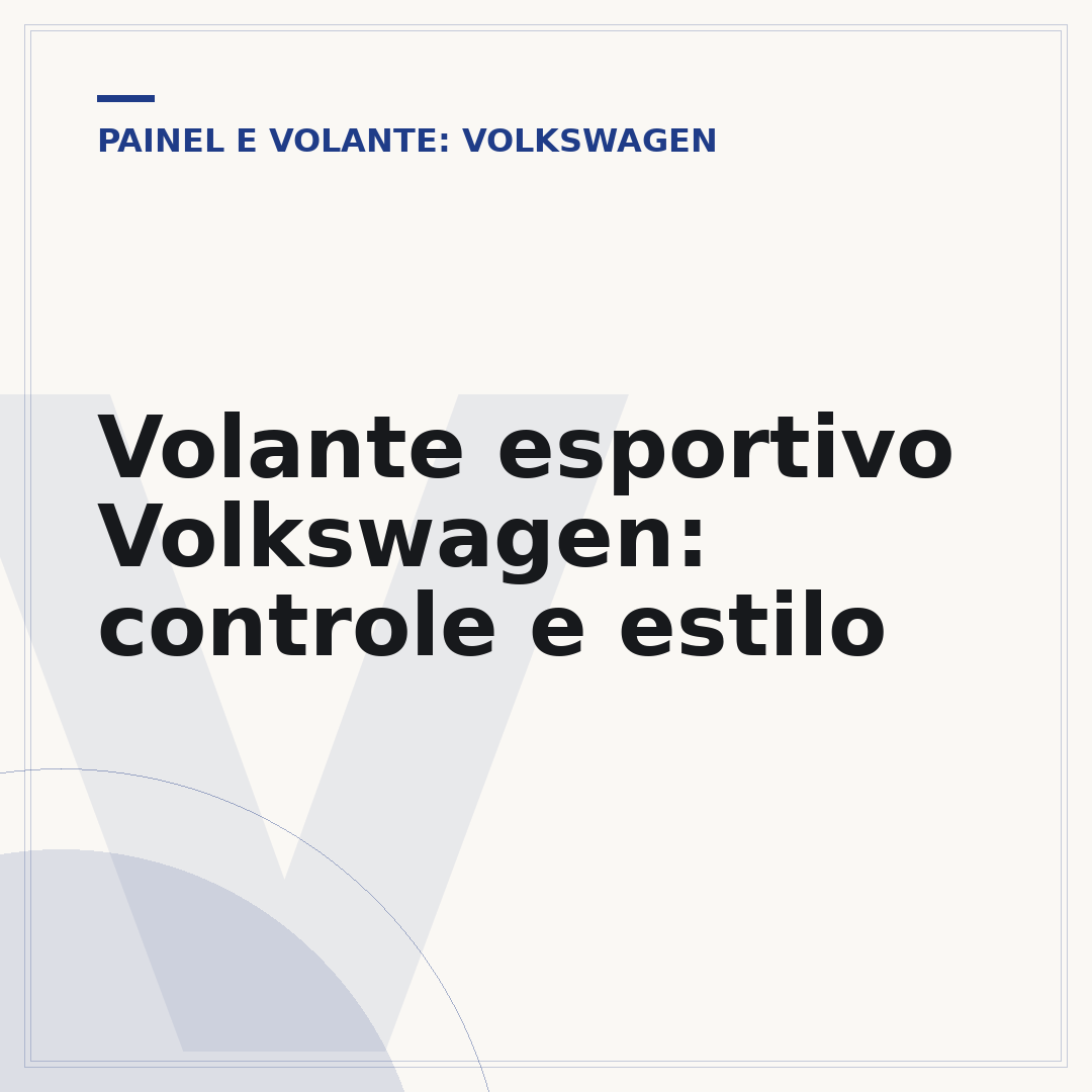 Volante esportivo Volkswagen: controle e estilo