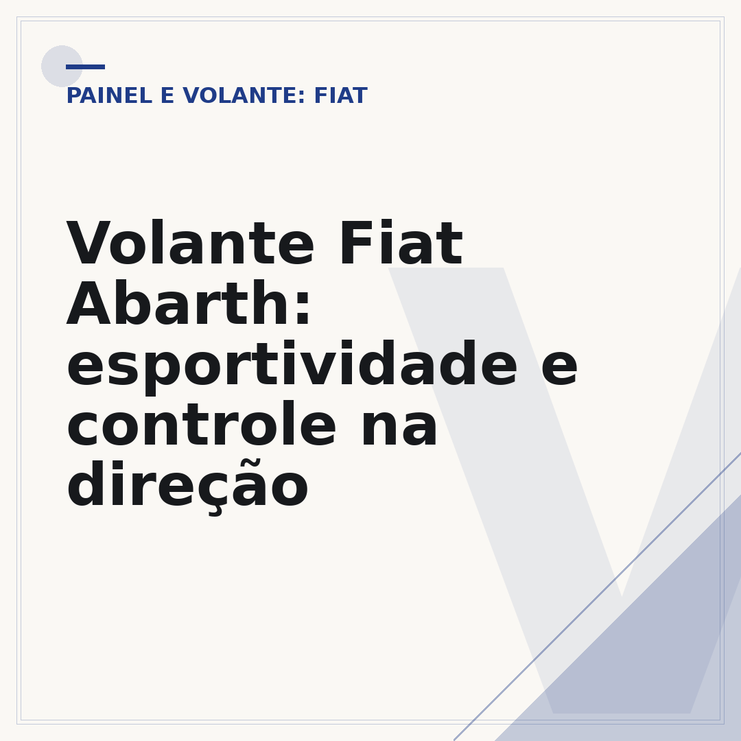 Volante Fiat Abarth: esportividade e controle na direção