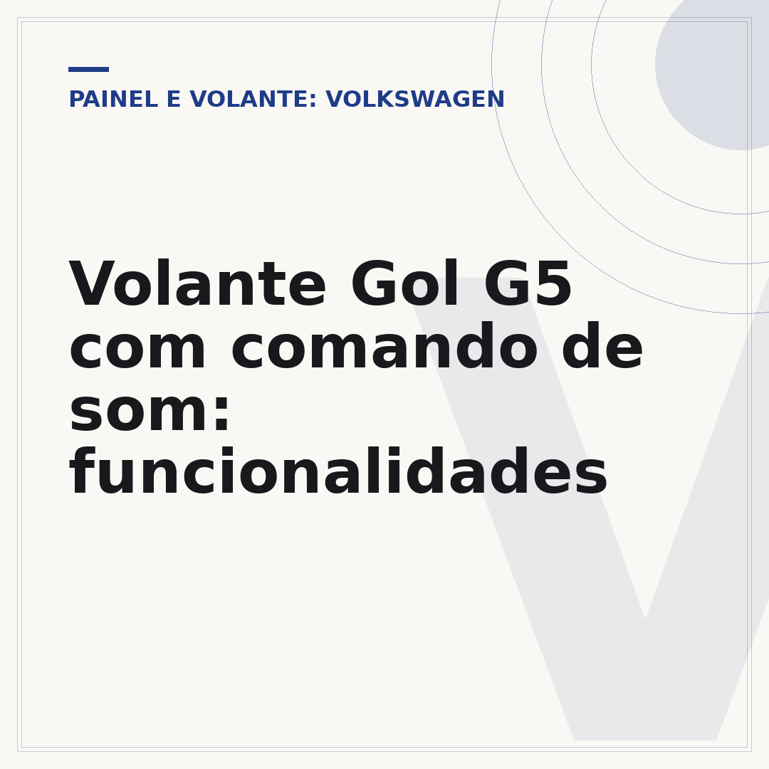 Volante Gol G5 com comando de som: funcionalidades